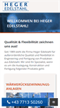 Mobile Screenshot of heger-edelstahl.at